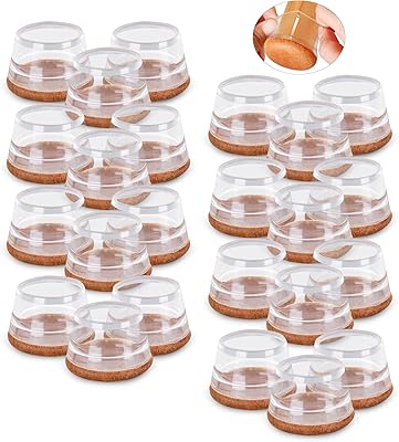 Wesvenly chair feet protectors, 24 pieces of chair feet for hardwood floor, chair floor slides with felt pads, silicone covers for chair and table foot (is suitable from 1.2 "to 1.6").. Big savings, small wait times — shop now at DIAYTAR Nigeria.