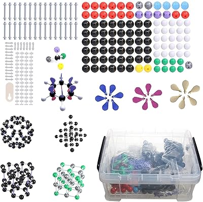Molecular structure model kit, 974 -piece crystalline structure model with atoms, bonds, trail and load, chemical science model for students or inorganic learning teachers.. Your complete marketplace solution, DIAYTAR NIGERIA offers unbeatable value with delivery within the week.