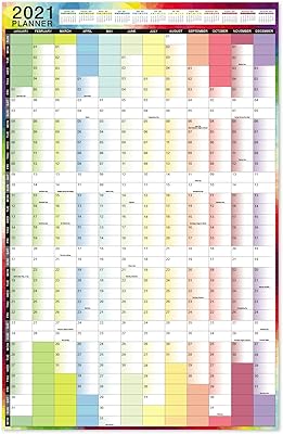 Annual wall calendar 2021 - Annual wall calendar 2021 with thick paper, January 2021 to December 2021, 35 "x 23", size XL.. Skip the traffic, shop online — DIAYTAR Nigeria brings it to you.