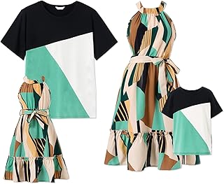 A set of dresses with floating sleeves and floral prints and short-colored cutter t-shirts.. DIAYTAR NIGERIA revolutionizes access to quality products with affordable prices and dependable shipping.
