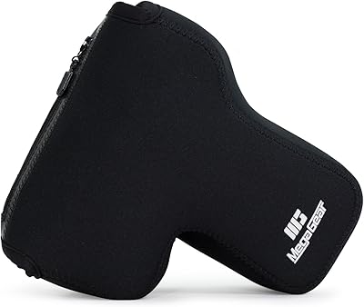 Case for ultralight camera in neoprene megrane for Canon EOS 2000D, 4000D, 800D (18-55 mm), 1300D, 100D, 700D - Black.. DIAYTAR NIGERIA: Your trusted e-commerce partner with extensive product choices and affordable delivery.