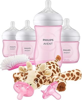 Breastfeeding bottle Philips Avent Natural Response, Pink Baby Gift Box with Cuddles, SCD838/03.. Shop from our extensive catalog at DIAYTAR NIGERIA and enjoy doorstep delivery in just 5-8 days.
