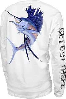 T -shirt with long sleeve with UV upf 50+ protection for men and women - fishing, hiking, running.. With DIAYTAR Nigeria, your wishlist becomes reality, fast.