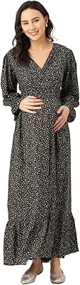 Wallet dress hidden in sweet viscose for women with long sleeves (VDRFN502193).. Experience hassle-free shopping with DIAYTAR NIGERIA's user-friendly platform and prompt delivery service.