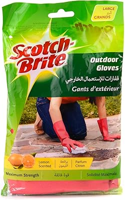 Extra resistant scotch-brite gloves, robust, large size, reusable gloves, protect your hands, impermeable, tears resistant, excellent hold, protectors and sensitive to touch, comfortable adjustment, 1 paquet/package.. Get the deals you love and the delivery speed you need at DIAYTAR Nigeria.