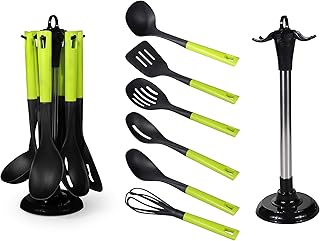 Set of kitchen utensils in nylon Royal Ford 7 pieces, green, RF9676.. Explore fashion, tech, home goods, and more on DIAYTAR Nigeria — always affordable, always fast.