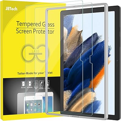 Geetech screen protector compatible with Samsung Galaxy Tab A8 (10.5 inch, 2021 model, SM-X200/X205/X207), striped tempered glass layer, 9h hardness, HD transparent with easy installation tool, 2-piece package.. DIAYTAR NIGERIA: Connecting Nigerians with their needs through affordable prices and 5-8 day shipping.