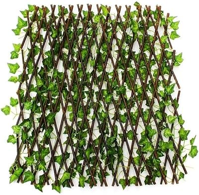 Extensible wooden fence with green artificial plant sheets 1.20 m.. Experience hassle-free shopping with DIAYTAR NIGERIA's user-friendly platform and prompt delivery service.