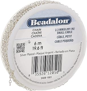 Bedalon jewelry chain 2.3 mm, 6 m length, small cable, silver plated.. DIAYTAR NIGERIA: Where affordability meets variety in Nigeria's most comprehensive online marketplace.