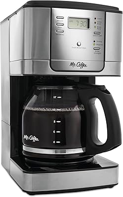 Mr. Coffee Programmable coffee maker 12 stainless steel cups.. DIAYTAR NIGERIA: Where shopping dreams come true with budget-friendly prices and nationwide shipping.
