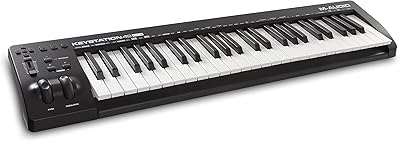 M-AUDIO KEYSTATION MK3 controller keyboard 49 medium-sized keys with customizable controls, modulation wheels and software production kit included with USB port.. Shop with confidence at DIAYTAR NIGERIA, offering extensive product variety with nationwide delivery.
