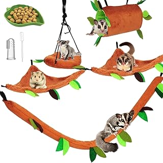 Sugar glider swing set 5 rooms hanging cage accessories for small.. DIAYTAR NIGERIA brings the market to your fingertips with affordable prices and swift delivery services.