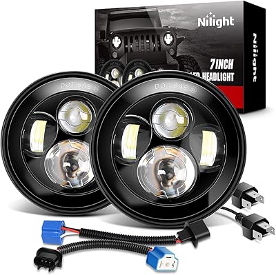 Nilet 20012h 2 rooms 7 "Round headlights CREE LED BIRTS AND CROSS.. Unlock endless possibilities with DIAYTAR NIGERIA's affordable marketplace and reliable delivery service.