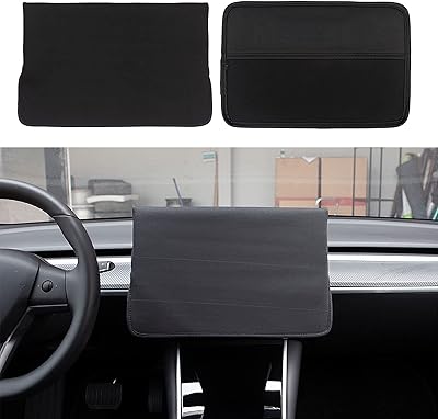 Model 3 / Model Y-Interior accessories, screen protector for central console-Sun screen protector, for Te-S-Sla Model 3 2017-2021, Black.. DIAYTAR NIGERIA: Where affordability meets variety, with thousands of products delivered in less than 8 days.