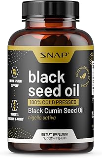 Snap Supplements - Cold black seed oil capsules | Immune support, detox, inflammation relief, skin, hair and joint health | Organic black cumin seeds, high power nigella sativa | 90 capsules.. Experience shopping without compromise at DIAYTAR NIGERIA, with vast selection and quick delivery.