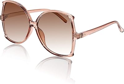 Surial sunglasses for women with wide frame and degraded glasses UV400, XL.. Shop with confidence at DIAYTAR NIGERIA, enjoying competitive prices and delivery within 8 days.