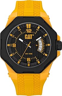 Cat Octa analog watch with black dial for men - LM.121.27.137, black, black, bracelet.. Shop with purpose and save with DIAYTAR NIGERIA's extensive platform and nationwide delivery service.