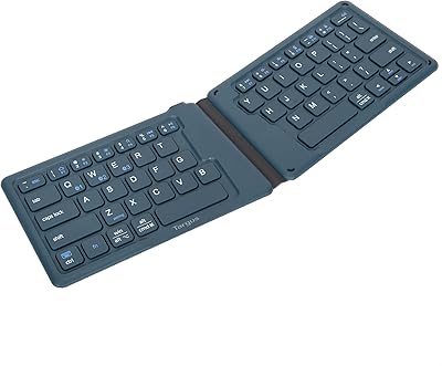 Targus foldable bluetooth keyboard, practical for travel, portable wireless rechargeable keyboard for Android tablets, iPhone, Microsoft and Apple, Blue (PKF00302us).. DIAYTAR NIGERIA: Your partner in affordable online shopping with reliable 5-8 day shipping nationwide.