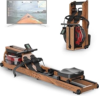 Guruto Home water rower, folding 330 lb oak wood rower with Bluetooth screen, tablet support and heart rate belt.. Your one-click solution to affordable shopping, DIAYTAR NIGERIA delivers quality products nationwide.