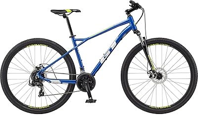 Mountain bike VTT Semi -rigid GT/Rotors Aggressor Sports 29 inch, mountain bike with Tektro disc brakes and suspension fork, light aluminum alloy bike with 21 -speed transmission - MAIR SIZE M - BLUE.. Your ultimate shopping destination, DIAYTAR NIGERIA combines extensive selection with affordable shipping.