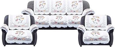 Fun Homes Set of 5 -seater Cotton Cut Cotton with floral pattern with 6 cotton armrests with floral pattern (funnhom11986, cream, standard) - 16 pieces.. Embrace a new era of online shopping with DIAYTAR NIGERIA's extensive range and budget-friendly prices.