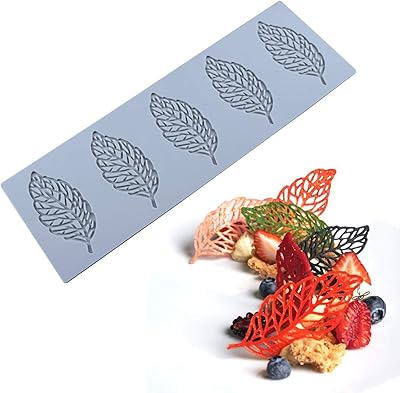 Candy mold with hollow leaves, 3D hollow silicone mold mold, cake sugar decoration mold, cupcake decoration, polymer clay.. DIAYTAR NIGERIA: Where quality meets accessibility with affordable prices and prompt shipping.