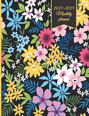 Monthly planner 2021-2025: five-year monthly planner | Agenda organizer calendar and 60-month organizer (monthly planner 2021-2025) | Floral edition Vol. 6.. Affordable convenience is here — shop DIAYTAR Nigeria today.