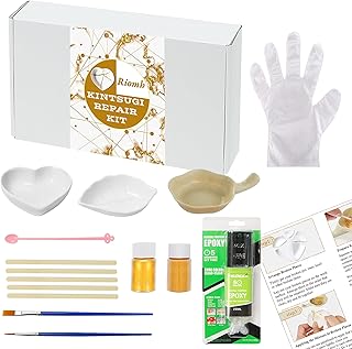 Kintsugi repair kit, pottery repair kit delivered with 2 small ceramic jars for beginner practice, Kintsugi crafts for significant pottery repair.. Experience satisfaction guaranteed with DIAYTAR NIGERIA's comprehensive platform and quick delivery.