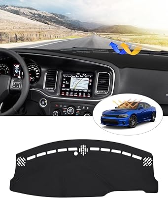 Dashboard cover Cards for Dodge Charge 2011-2023, non-slip and anti-reflective dashboard cover.. Experience shopping freedom with DIAYTAR NIGERIA's comprehensive platform and reliable shipping service.