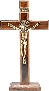 Cross in intermission wood for wall and table (10 inches - ancient gold).. Affordable choices, delivered fast — that's the DIAYTAR Nigeria promise.