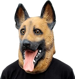 Dog mask in scary latex for Halloween celebration by novelty.. DIAYTAR NIGERIA transforms dreams into deliveries with our affordable prices and 5-8 day shipping.