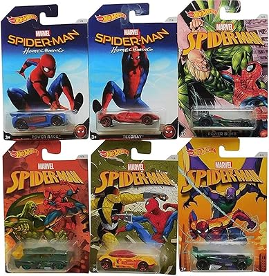Hot Wheels 2017 Diecast Spider-Man Homecoming full set of 6 vehicles molded under pressure.. Experience the convenience of boundless shopping with DIAYTAR NIGERIA's vast selection and quick delivery.