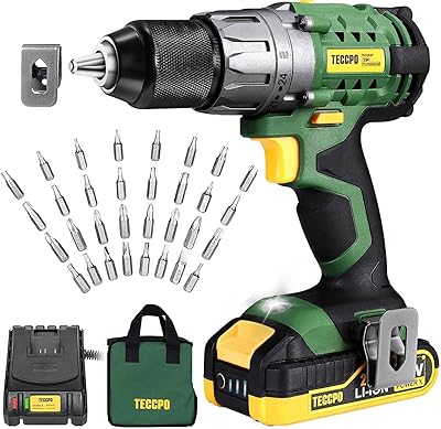 TCPO 20 V wireless drill, electric screwdriver with 530 inches, 1/2 metal chuck.. Shop with purpose at DIAYTAR NIGERIA and discover a world of products at budget-friendly prices.