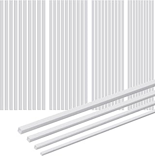 Square plastic tube ABS 80 pieces, white square rods, hollow square hose pipe connector, plastic rod for crafts, sand table, manufacturing of architectural models, 4 sizes.. The smarter way to shop online in Nigeria is through DIAYTAR Nigeria.