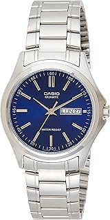 Japanese quartz watch Casio Silver/Blue 30 mm MTP-1239D-2.. DIAYTAR NIGERIA: Empowering Nigerians with access to affordable products delivered within 8 days.