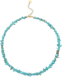 Turquoise golden necklace collar embroidered with hematite pearls, elegant little jewelry for women 15 inches.. DIAYTAR NIGERIA: Your affordable shopping destination with thousands of products delivered in days.