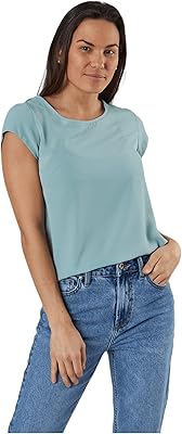 Wvn blouse plain with short sleeves and wide cut for Women from Only.. Discover the convenience of DIAYTAR NIGERIA's vast e-commerce platform with delivery in just 5-8 days.