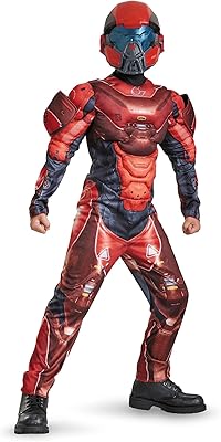 Red spartan classic halo costume, size L/10-12, multicolored, one-sized size.. Discover endless possibilities with DIAYTAR NIGERIA's vast e-commerce selection and budget-friendly delivery.