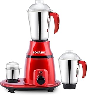 Sonashi 3 in 1 mixer, 750 watts (red-black) SB-193.. DIAYTAR NIGERIA redefines convenience with our vast product selection and swift nationwide delivery.