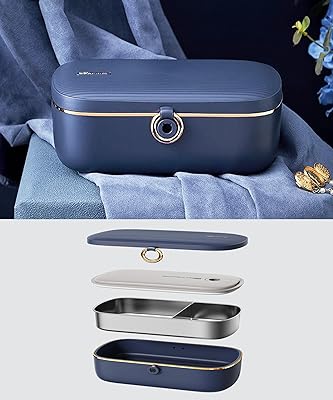 Portable electric lunch box for bar - Automatic stainless steel food heater waterproof - self -heating insulation with heat storage for men women for desk and outside.. Get what you need, when you need it — DIAYTAR Nigeria delivers fast.