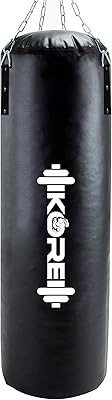 Korean heavy boxing bag (2 feet / 3 feet / 4 feet) PU / SRF material for boxing, MMA, Kickboxing, Muay Thai with suspension chain in stainless steel.. DIAYTAR NIGERIA: Where every search yields affordable results delivered promptly to your door.