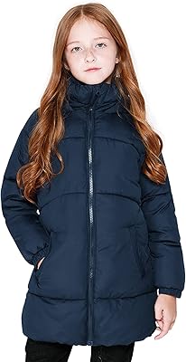 Maoo Garden Girls Long and puffy winter coat, light, quilted, thick and soft, in hooded fleece.. DIAYTAR NIGERIA: Your gateway to affordable shopping with thousands of products delivered nationwide.