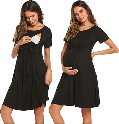 Ekouaer Night Night Shirt Women Bouton On the front with short sleeves Night Night shirt S-XXL.. Discover endless possibilities with DIAYTAR NIGERIA's comprehensive catalog and budget-friendly delivery.