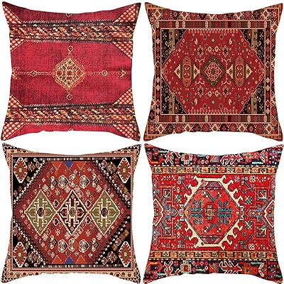 Vetang 4 rooms at the Persian House Decor Geometric Sofa Cushion Cushion Together 18x18 inches, Cousin Cousin of Tribal Colorful Sofa (18x18 inches, Colorful Red).. DIAYTAR NIGERIA: Where every Nigerian finds what they need at prices they can afford, delivered promptly.