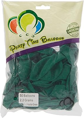 Party Time Hunter Green 10 "Standard Latex Ballons in a plain color, 50 pieces.. Discover why thousands choose DIAYTAR NIGERIA for affordable products delivered in less than a week.