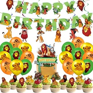 Set of festival decorations of the Lion King 50 pieces set of accessories.. Shop smarter with DIAYTAR NIGERIA's diverse marketplace and budget-friendly nationwide delivery.