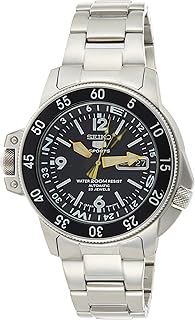 Automatic Seiko Automatic Watch, analog display and stainless steel bracelet, SKZ211J1, black, 14 model.. DIAYTAR NIGERIA: Your one-stop e-commerce destination with affordable prices and nationwide delivery in 5-8 days.