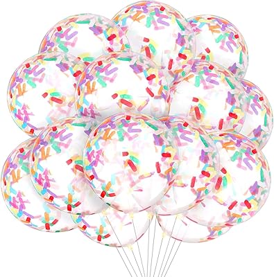 Siusi 60 pieces of rainbow balls with transparent confetti, 12-inch transparent latex balloons with confetti for wedding decorations for celebrating birthday diploma party.. Why waste time in traffic when you can shop online at DIAYTAR Nigeria? Enjoy convenience, unbeatable prices, and prompt delivery anywhere in Nigeria.