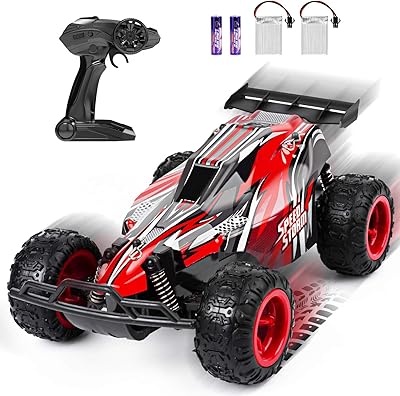 Jepod remote control car, 2.4 GHz high speed racing car with 4 batteries, children's toys, red.. Discover a world of choices with DIAYTAR NIGERIA's extensive marketplace and prompt shipping service.