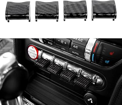 G Car 4 rooms control button on the central dashboard button for Ford Mustang 2015-2020 (appearance in carbon fiber).. Join thousands of satisfied shoppers on DIAYTAR Nigeria.